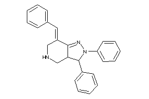 7-benzal-2,3-diphenyl-3a,4,5,6-tetrahydro-3H-pyrazolo[4,3-c]pyridine