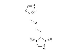 Image of 3-[2-(thiazol-5-ylmethylthio)ethyl]hydantoin