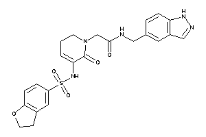 2-[5-(coumaran-5-ylsulfonylamino)-6-keto-2,3-dihydropyridin-1-yl]-N-(1H-indazol-5-ylmethyl)acetamide