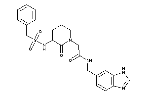 N-(3H-benzimidazol-5-ylmethyl)-2-[5-(benzylsulfonylamino)-6-keto-2,3-dihydropyridin-1-yl]acetamide