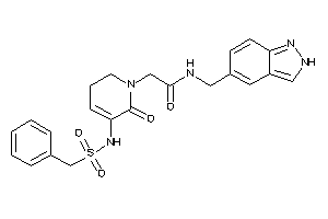 2-[5-(benzylsulfonylamino)-6-keto-2,3-dihydropyridin-1-yl]-N-(2H-indazol-5-ylmethyl)acetamide