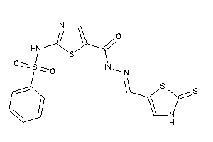 2-(benzenesulfonamido)-N-[(2-thioxo-4-thiazolin-5-yl)methyleneamino]thiazole-5-carboxamide
