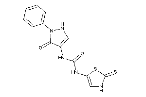 1-(5-keto-1-phenyl-3-pyrazolin-4-yl)-3-(2-thioxo-4-thiazolin-5-yl)urea
