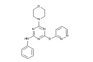 (4-morpholino-6-pyridazin-3-yloxy-s-triazin-2-yl)-phenyl-amine