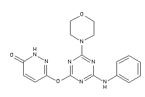 3-[(4-anilino-6-morpholino-s-triazin-2-yl)oxy]-1H-pyridazin-6-one