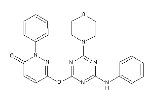 Image of 6-[(4-anilino-6-morpholino-s-triazin-2-yl)oxy]-2-phenyl-pyridazin-3-one
