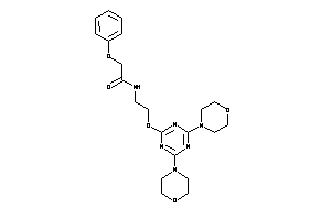 N-[2-[(4,6-dimorpholino-s-triazin-2-yl)oxy]ethyl]-2-phenoxy-acetamide