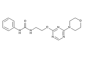 1-[2-[(4-morpholino-s-triazin-2-yl)oxy]ethyl]-3-phenyl-urea