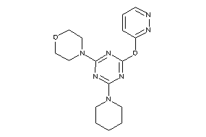 4-(4-piperidino-6-pyridazin-3-yloxy-s-triazin-2-yl)morpholine