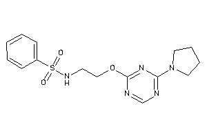 N-[2-[(4-pyrrolidino-s-triazin-2-yl)oxy]ethyl]benzenesulfonamide