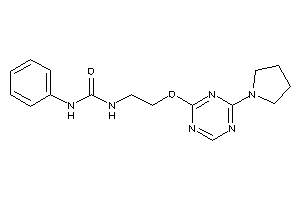 1-phenyl-3-[2-[(4-pyrrolidino-s-triazin-2-yl)oxy]ethyl]urea