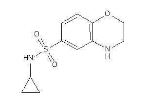 N-cyclopropyl-3,4-dihydro-2H-1,4-benzoxazine-6-sulfonamide
