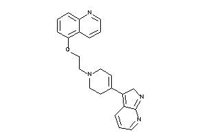 5-[2-[4-(2H-pyrrolo[2,3-b]pyridin-3-yl)-3,6-dihydro-2H-pyridin-1-yl]ethoxy]quinoline