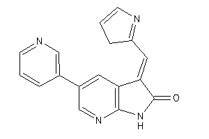 Image of 5-(3-pyridyl)-3-(3H-pyrrol-2-ylmethylene)-1H-pyrrolo[2,3-b]pyridin-2-one