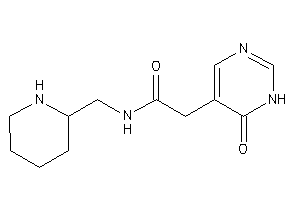 2-(6-keto-1H-pyrimidin-5-yl)-N-(2-piperidylmethyl)acetamide