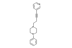1-phenyl-4-[4-(3-pyridyl)but-3-ynyl]piperazine