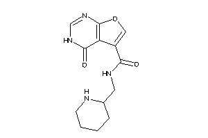 4-keto-N-(2-piperidylmethyl)-3H-furo[2,3-d]pyrimidine-5-carboxamide