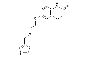 6-[2-(thiazol-5-ylmethylthio)ethoxy]-3,4-dihydrocarbostyril