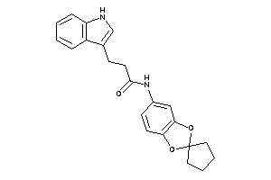 3-(1H-indol-3-yl)-N-spiro[1,3-benzodioxole-2,1'-cyclopentane]-5-yl-propionamide