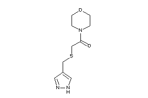 1-morpholino-2-(1H-pyrazol-4-ylmethylthio)ethanone