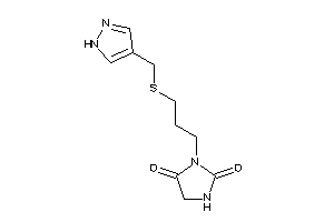3-[3-(1H-pyrazol-4-ylmethylthio)propyl]hydantoin