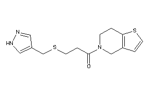 1-(6,7-dihydro-4H-thieno[3,2-c]pyridin-5-yl)-3-(1H-pyrazol-4-ylmethylthio)propan-1-one