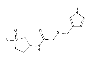 N-(1,1-diketothiolan-3-yl)-2-(1H-pyrazol-4-ylmethylthio)acetamide