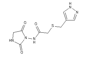 Image of N-(2,5-diketoimidazolidin-1-yl)-2-(1H-pyrazol-4-ylmethylthio)acetamide