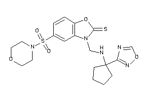 5-morpholinosulfonyl-3-[[[1-(1,2,4-oxadiazol-3-yl)cyclopentyl]amino]methyl]-1,3-benzoxazole-2-thione