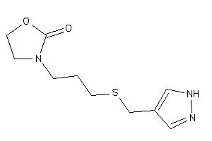 3-[3-(1H-pyrazol-4-ylmethylthio)propyl]oxazolidin-2-one