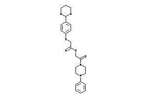 Image of 2-[4-(1,3-dithian-2-yl)phenoxy]acetic Acid [2-keto-2-(4-phenylpiperazino)ethyl] Ester