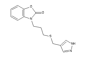 3-[3-(1H-pyrazol-4-ylmethylthio)propyl]-1,3-benzoxazol-2-one