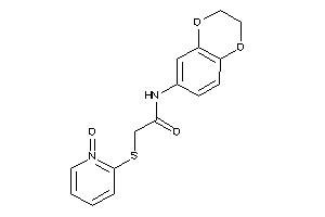 Image of N-(2,3-dihydro-1,4-benzodioxin-6-yl)-2-[(1-keto-2-pyridyl)thio]acetamide