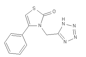 4-phenyl-3-(1H-tetrazol-5-ylmethyl)-4-thiazolin-2-one