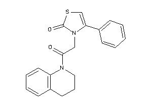 3-[2-(3,4-dihydro-2H-quinolin-1-yl)-2-keto-ethyl]-4-phenyl-4-thiazolin-2-one