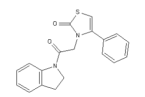 3-(2-indolin-1-yl-2-keto-ethyl)-4-phenyl-4-thiazolin-2-one