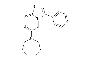 3-[2-(azepan-1-yl)-2-keto-ethyl]-4-phenyl-4-thiazolin-2-one