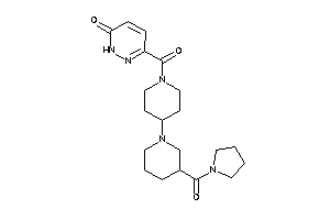 3-[4-[3-(pyrrolidine-1-carbonyl)piperidino]piperidine-1-carbonyl]-1H-pyridazin-6-one
