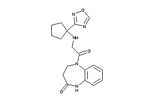 1-[2-[[1-(1,2,4-oxadiazol-3-yl)cyclopentyl]amino]acetyl]-3,5-dihydro-2H-1,5-benzodiazepin-4-one