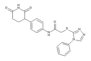 N-[4-(2,6-diketo-3-piperidyl)phenyl]-2-[(4-phenyl-1,2,4-triazol-3-yl)thio]acetamide