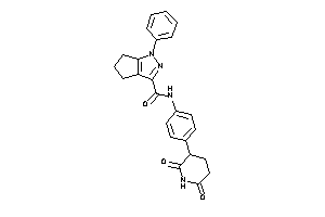 N-[4-(2,6-diketo-3-piperidyl)phenyl]-1-phenyl-5,6-dihydro-4H-cyclopenta[c]pyrazole-3-carboxamide