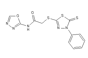 N-(1,3,4-oxadiazol-2-yl)-2-[(4-phenyl-5-thioxo-1,3,4-thiadiazol-2-yl)thio]acetamide