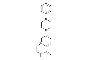 1-[2-keto-2-(4-phenylpiperazino)ethyl]piperazine-2,3-quinone