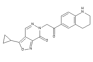 3-cyclopropyl-6-[2-keto-2-(1,2,3,4-tetrahydroquinolin-6-yl)ethyl]isoxazolo[3,4-d]pyridazin-7-one