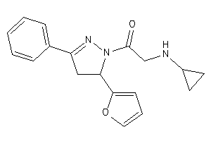 2-(cyclopropylamino)-1-[5-(2-furyl)-3-phenyl-2-pyrazolin-1-yl]ethanone