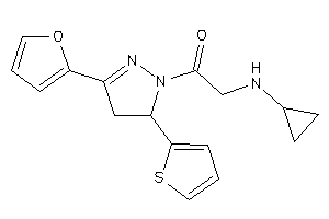 2-(cyclopropylamino)-1-[3-(2-furyl)-5-(2-thienyl)-2-pyrazolin-1-yl]ethanone