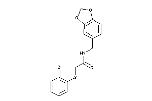 2-[(1-keto-2-pyridyl)thio]-N-piperonyl-acetamide