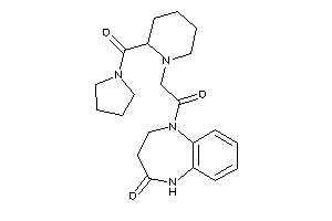 1-[2-[2-(pyrrolidine-1-carbonyl)piperidino]acetyl]-3,5-dihydro-2H-1,5-benzodiazepin-4-one