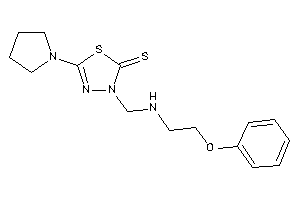 3-[(2-phenoxyethylamino)methyl]-5-pyrrolidino-1,3,4-thiadiazole-2-thione