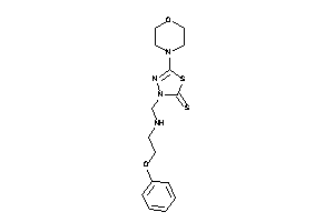 5-morpholino-3-[(2-phenoxyethylamino)methyl]-1,3,4-thiadiazole-2-thione